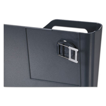 Officemate Verticalmate Cubicle Wall File Pocket, Plastic, 11 1-2 X 2 X 9, Slate Gray freeshipping - TVN Wholesale
